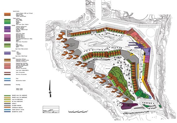 Desert Hotel Site Plan W