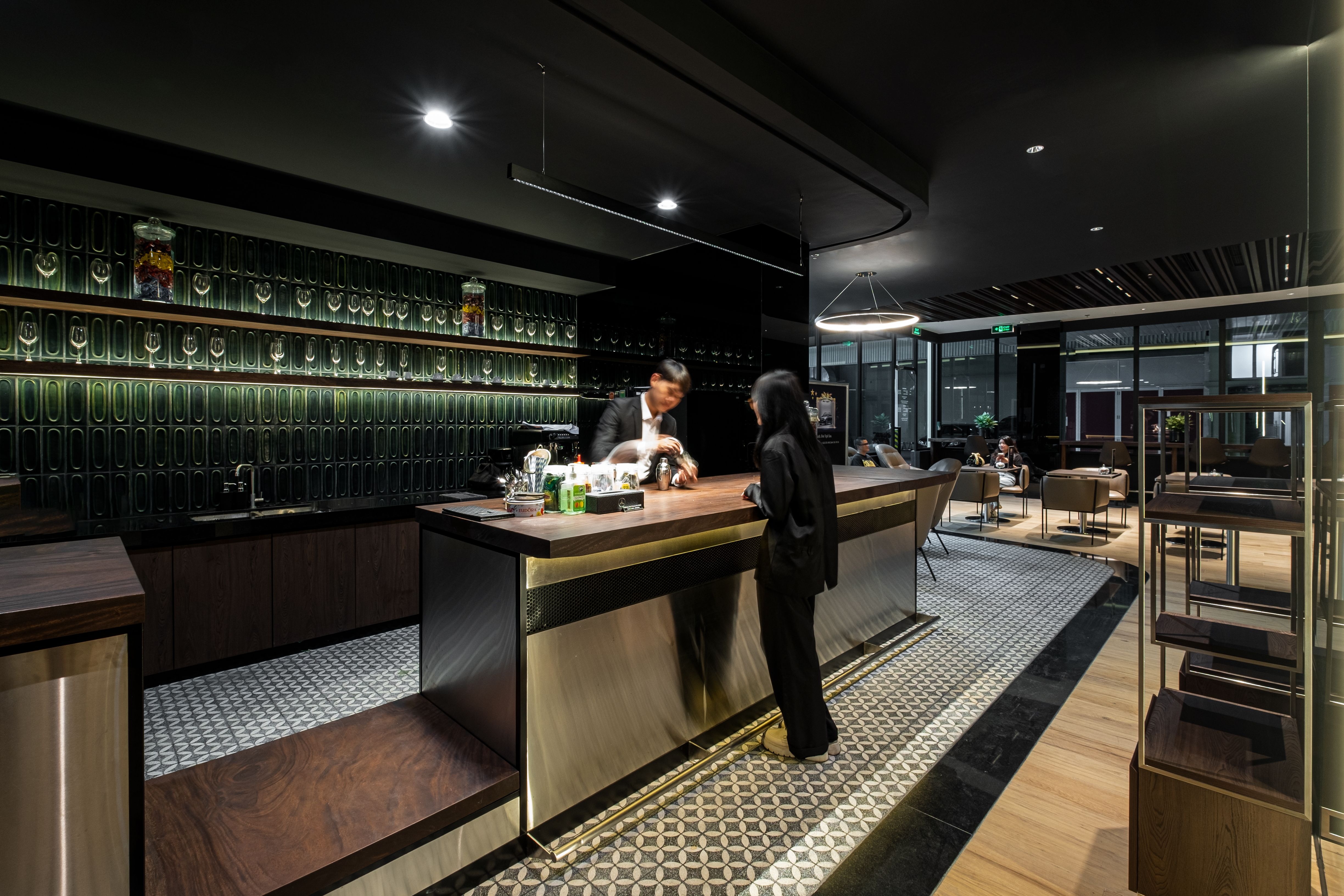 Mercedes-Benz dealership showroom interior