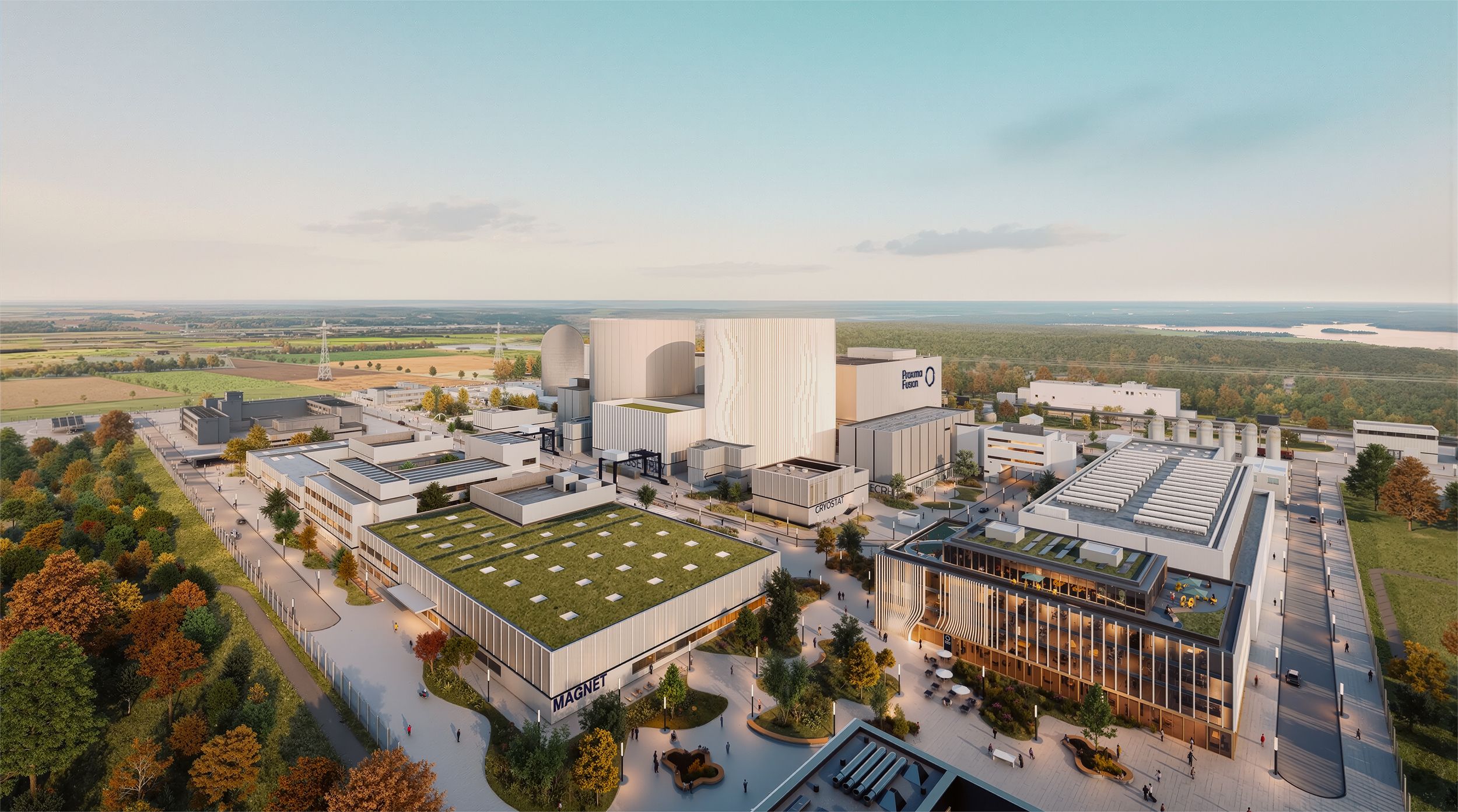 Gundremmingen, industrial site, conversion into a new fusion energy plant