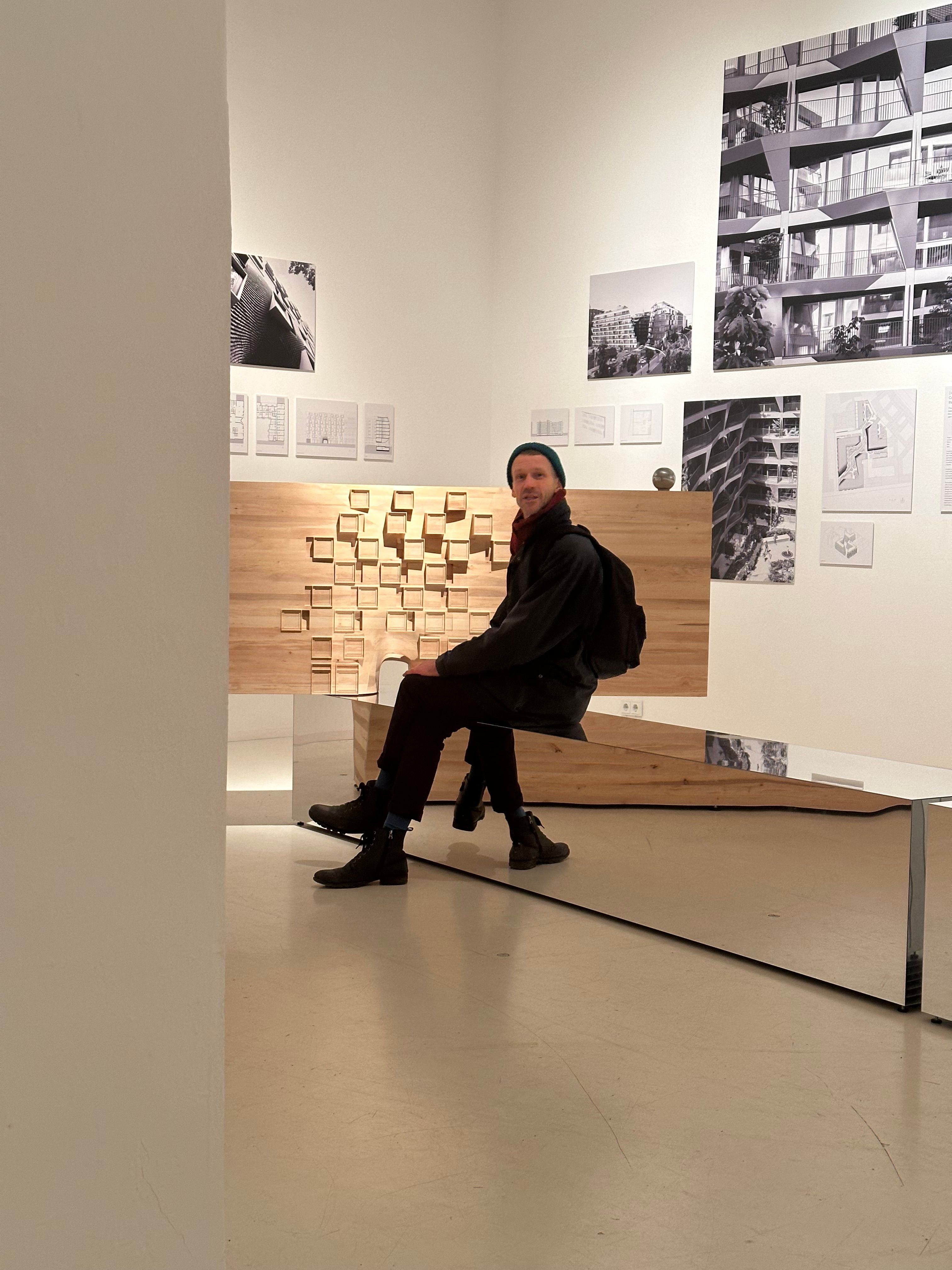 GRAFT Translator Gareth Davies at the exhibition (c) GRAFT