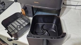 Fritadeira elétrica Philips série 3000 com duas cestas