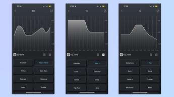 Screenshots, die die Tozo-App zeigen, verbunden mit den Tozo OpenEgo kabellosen Ohrhörern