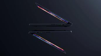 Two Razer Blade 16 2025 laptops against a dark gray background