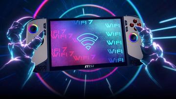 Närbild på den bärbara spelkonsolen MSI Claw 8 AI Plus