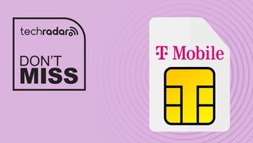 Chip SIM da T-Mobile sobre fundo rosa com sobreposição de texto 'não perca'