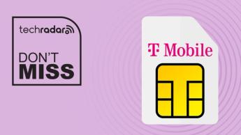Chip SIM da T-Mobile sobre fundo rosa com sobreposição de texto 'não perca'