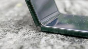 Motorola Razr Ultra 2025 hinge closeup.