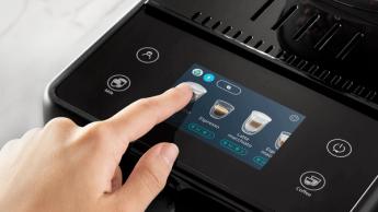Máquina de café De’Longhi Rivelia com display touchscreen