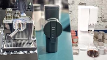 Tecnologia de ponta para café no London Coffee Festival, com destaque para a Fellow Espresso Series 1, o moedor Pietro e a cafeteira xBloom