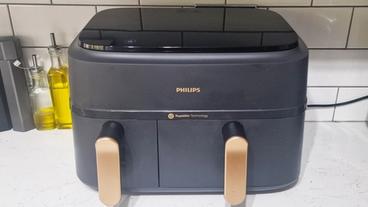 Friggitrice ad aria Philips serie 3000 con doppio cestello e due scomparti di cottura