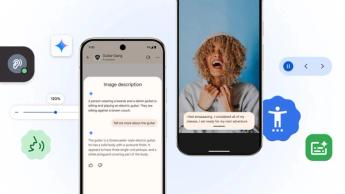 Interface das funcionalidades de acessibilidade da Google com opções de tecnologia de apoio