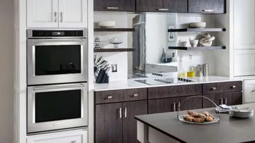 Horno de pared doble eléctrico de convección empotrado de 30 pulgadas KitchenAid