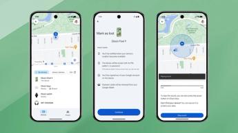 Gränssnittet för Google Hitta min enhet-appen på en Android-telefon