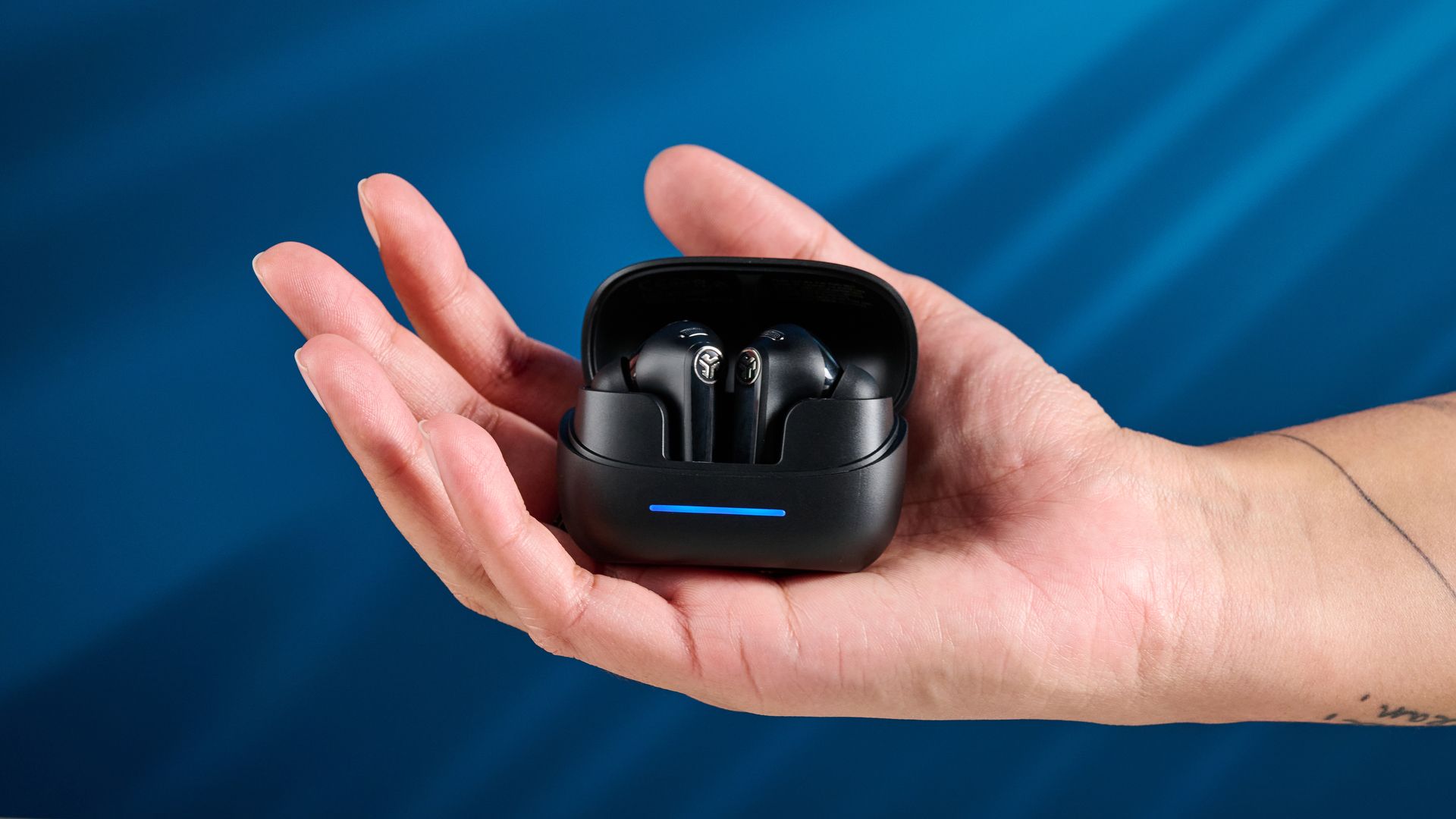 Schwarze JLab JBuds ANC Bluetooth-Kabellose Ohrhörer