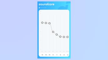 Screengrab of Soundcore app custom EQ