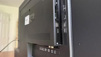 Задняя панель телевизора Sharp GM6245K с диагональю 43 дюйма: разъёмы HDMI и аудио