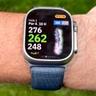 Golfshot-App auf dem Bildschirm einer Apple Watch angezeigt