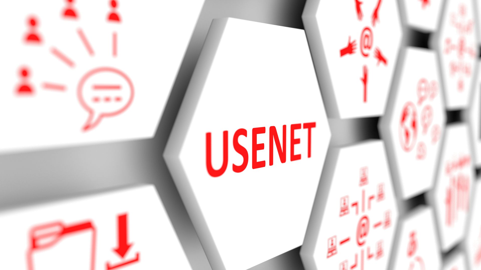 「Usenet」という文字が表示されたグラフィック