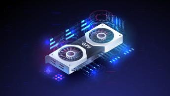 Illustration av ett standardgrafikkort för PC-hårdvara