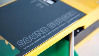 Tragbarer Audio Technica Sound Burger Retro-Plattenspieler für Vinyl-Schallplatten