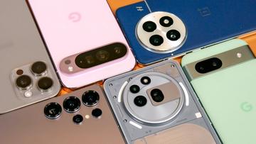 Principais celulares com câmera de 2025 exibidos lado a lado