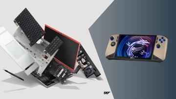 Renderingar av Framework Laptop 16 och MSI Claw 8 AI Plus gaming-enheter