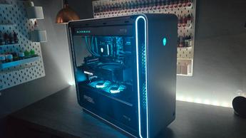 An Alienware Area-51 (2025) on a desk