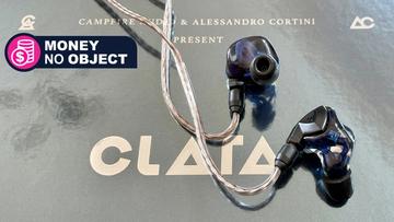 Campfire Audio Clara øretelefoner vist sammen med TR Money No Object-prisbadgen