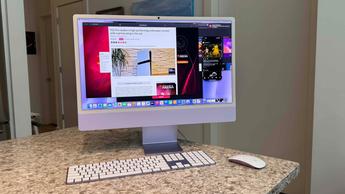 Apple 24-tommer iMac M4 stationær computer i lilla