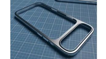 Ett läckt foto som visar metallramen på iPhone 17-smarttelefonen