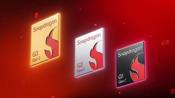Snapdragon G-seriens logo som representerar högpresterande mobila processorer