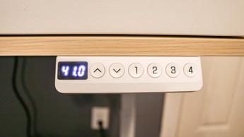 Teclado de control inteligente con pantalla digital para escritorio eléctrico de altura regulable Realspace