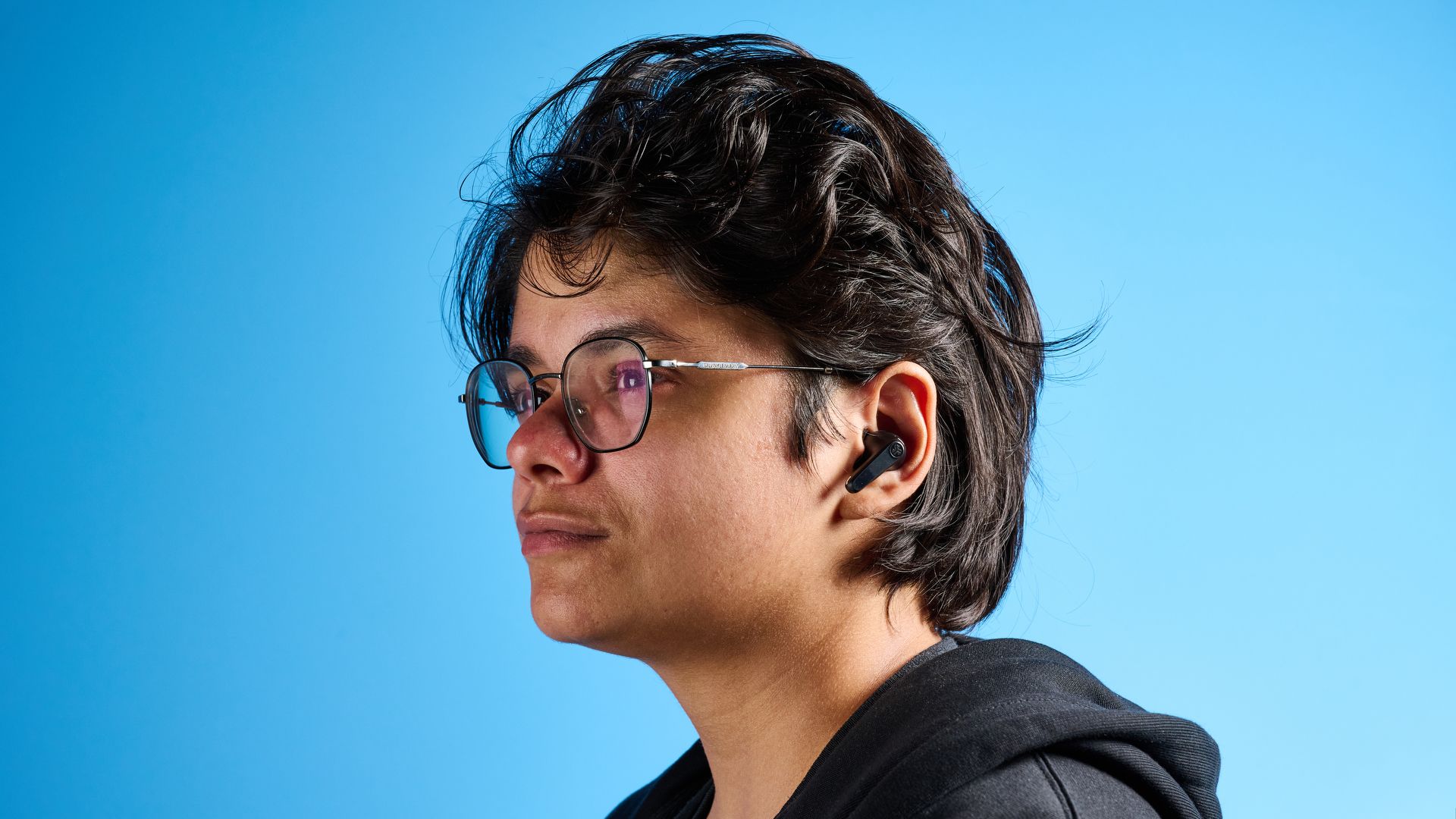 Schwarze JLab JBuds ANC Bluetooth kabellose Ohrhörer