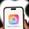 Apple-Intelligence-Logo auf dem Bildschirm eines iPhones angezeigt