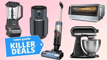 Una selezione di elettrodomestici da cucina moderni