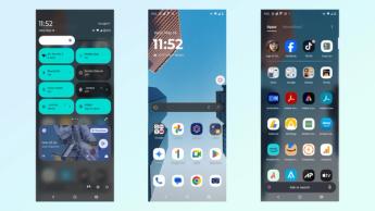 Motorola Razr Ultra 2025 home screen screenshots.