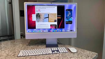 Apple 24-tommer iMac M4 stationær computer i lilla