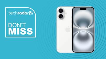 Apple iPhone 16 em fundo azul com sobreposição de texto 'não perca'