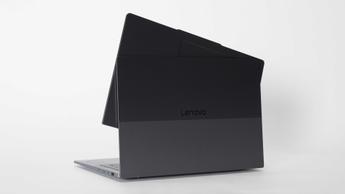 Baksidan av Lenovo ThinkBook VertiFlex Concept-laptopen