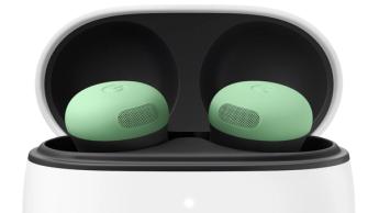 Nærbillede af Google Pixel Buds Pro 2 trådløse øretelefoner