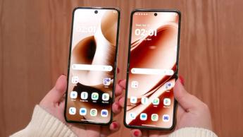 Motorola Razr Plus 2025 and Razr Ultra 2025 next to one another.
