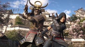 Assassin's Creed Shadows의 인게임 액션이 담긴 게임플레이 스크린샷