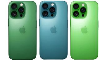 Ett läckt foto som visar tre ryktade färgalternativ för iPhone 17 Pro