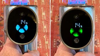 Interfaz de la aspiradora inalámbrica Dreame R20 mostrando los modos de limpieza estándar y turbo