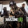 Spelkaraktärer från Call of Duty Warzone 2.0 med officiell logotyp