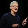 Tim Cook speaking at an Apple event