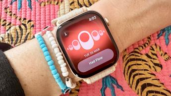 a photo of the menstrual tracking feature on the Apple Watch 10