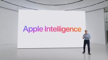 Craig Federighi presenterar Apple Intelligence-funktioner på WWDC 2024:s keynote