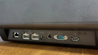 Sony Bravia Projector 8 home cinema projector close up on rear connections