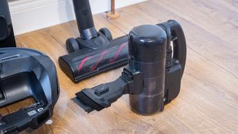 Close up of handheld vacuum from Eufy E20